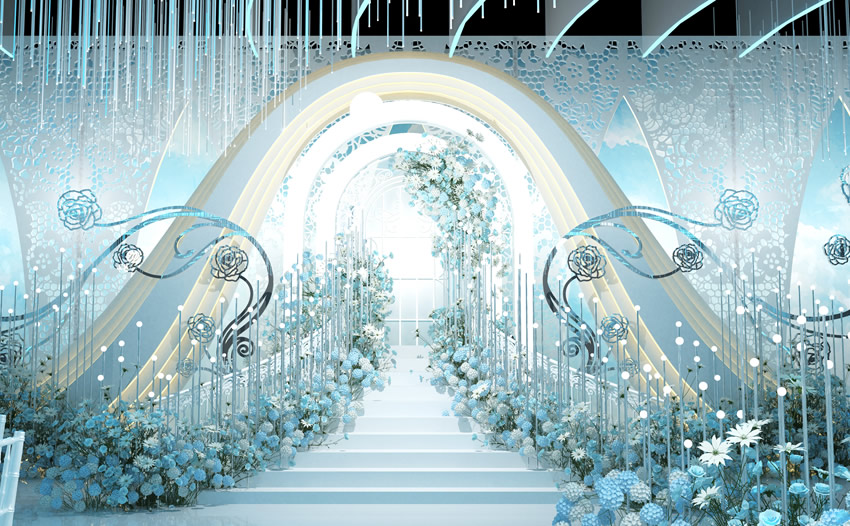 滨城釡香烙馍村水晶厅效果展示